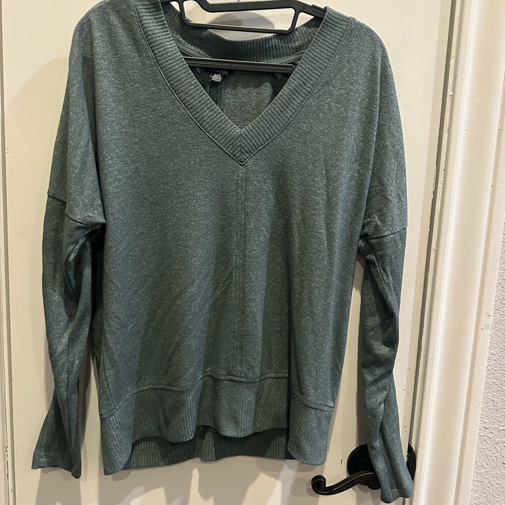 Buffalo David Bitton Dark Green Knit Top